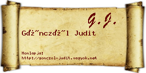 Gönczöl Judit névjegykártya